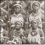 Dahomey female and male warriors