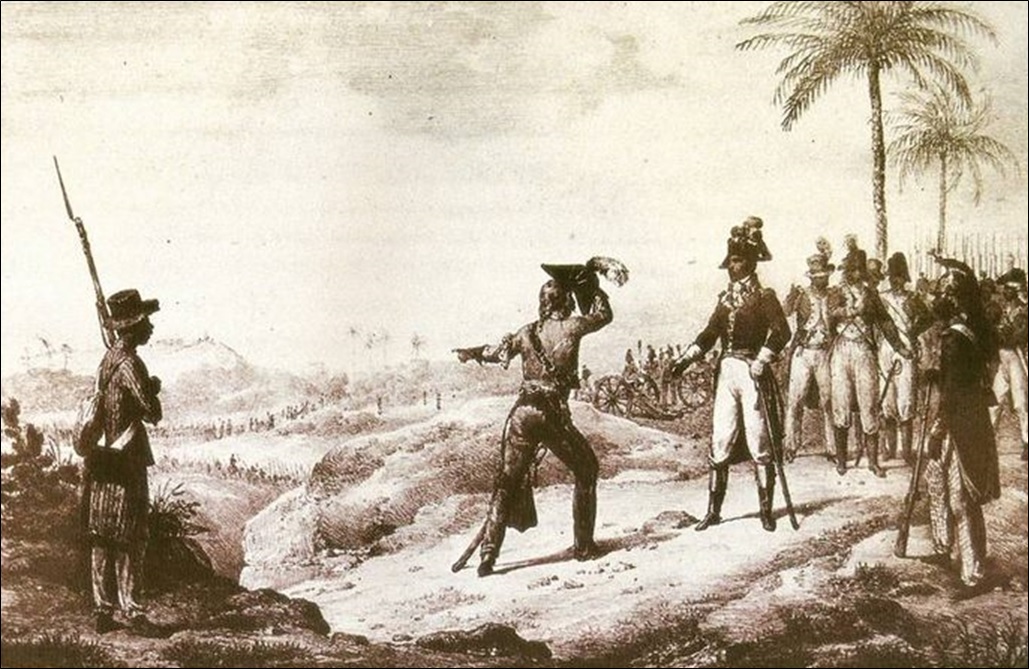 Surrender of Jacques Maurepas (Sepia)