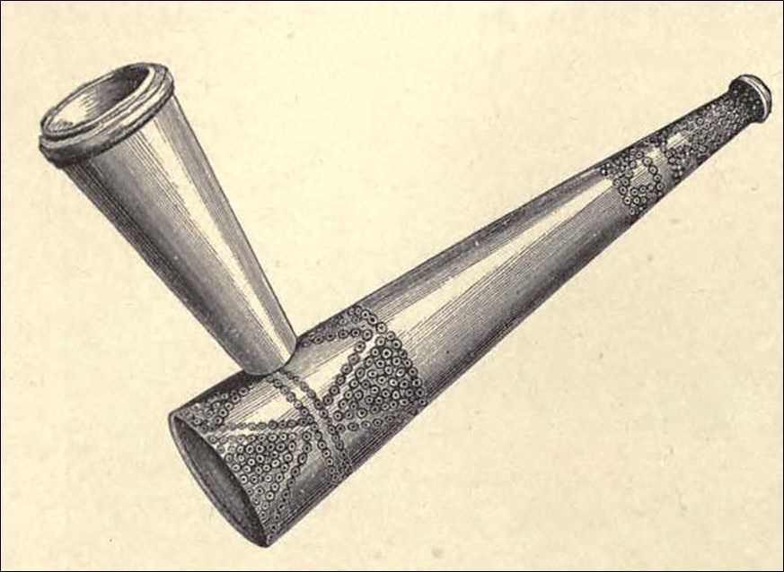 Tobacco-pipe of ivory from the Upper Nile