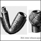 Zulu stone tobacco pipes