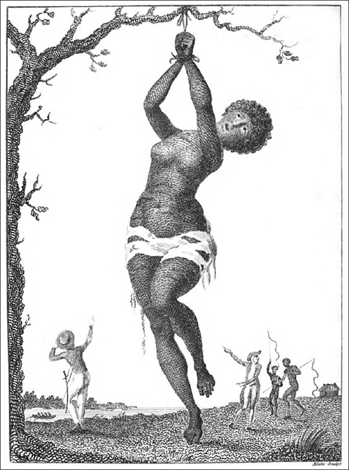 Flagellation of a female Samboe slave