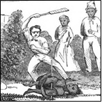 Flogging of two slaves