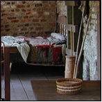 Slave Cabin Interior at Boone Hall Plantation