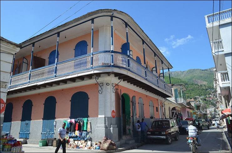 Two-story building in Jacmel