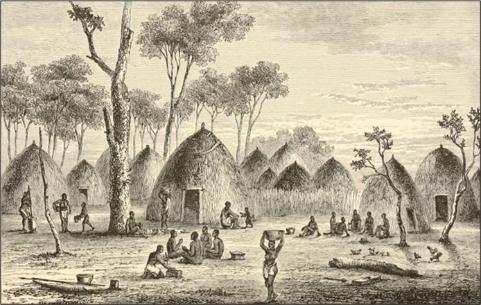 Scene in an African Village