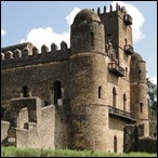 Fasilides Palace in the Fasil Ghebbi, Gondar, Ethiopia