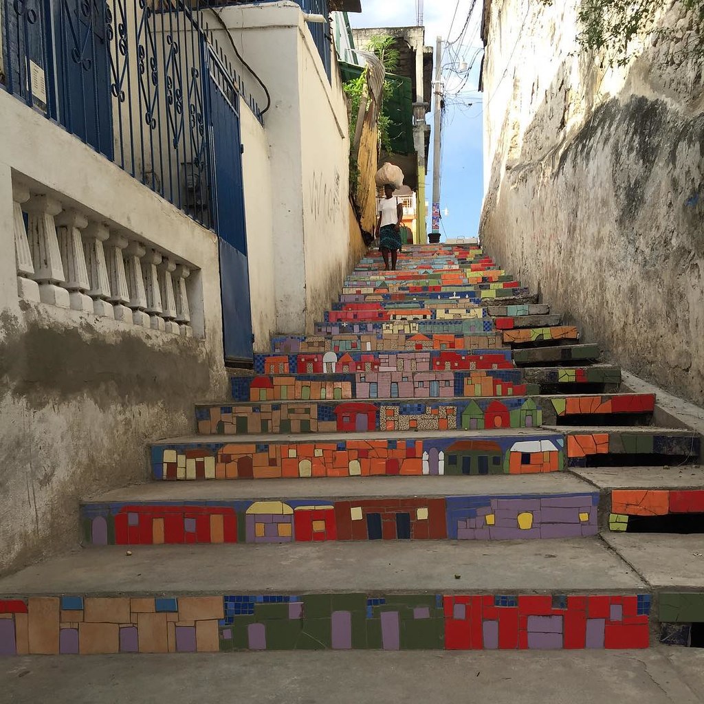 Mosaic Stairwell in Jacmel