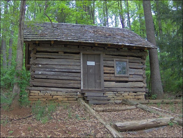 Slave cabin on display at the Museum of Appalachia in Norris, Tennessee