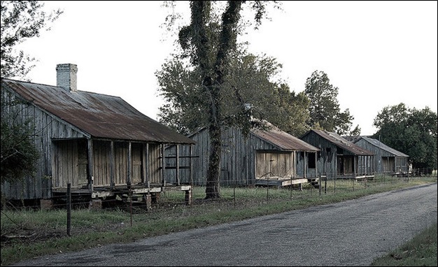 Slave cabins at Laurel Valley Plantation in Thibodaux, LA