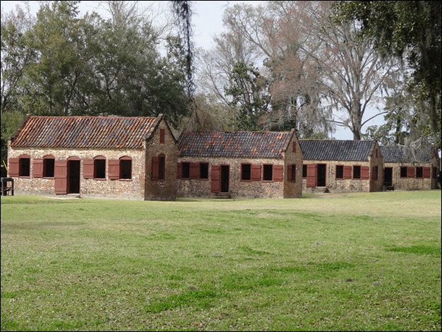 Slave cabins on Boone Hall plantation