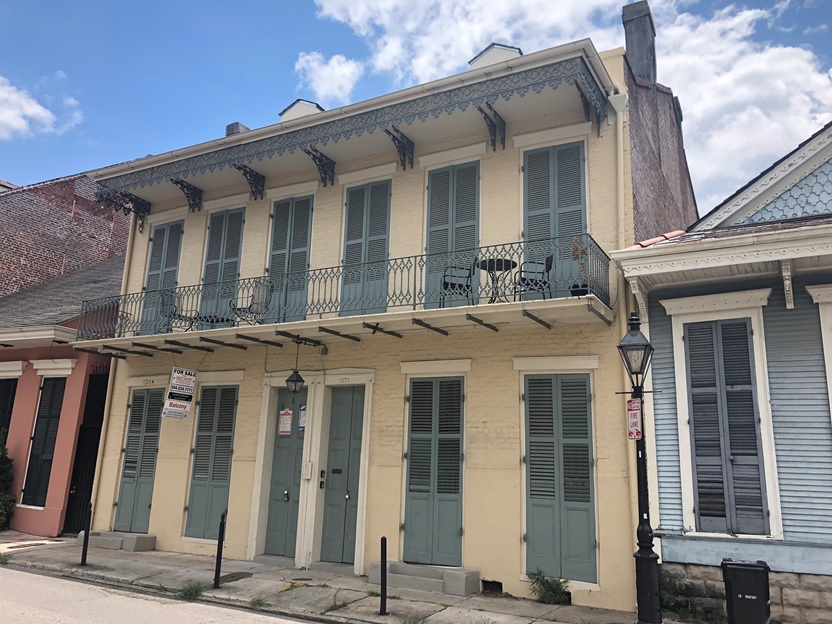 Dwelling house in the historic French Quarter of New Orleans, Louisiana