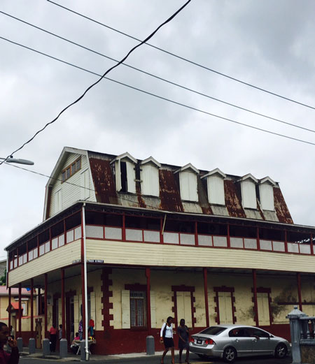 Street scene in St. Lucia