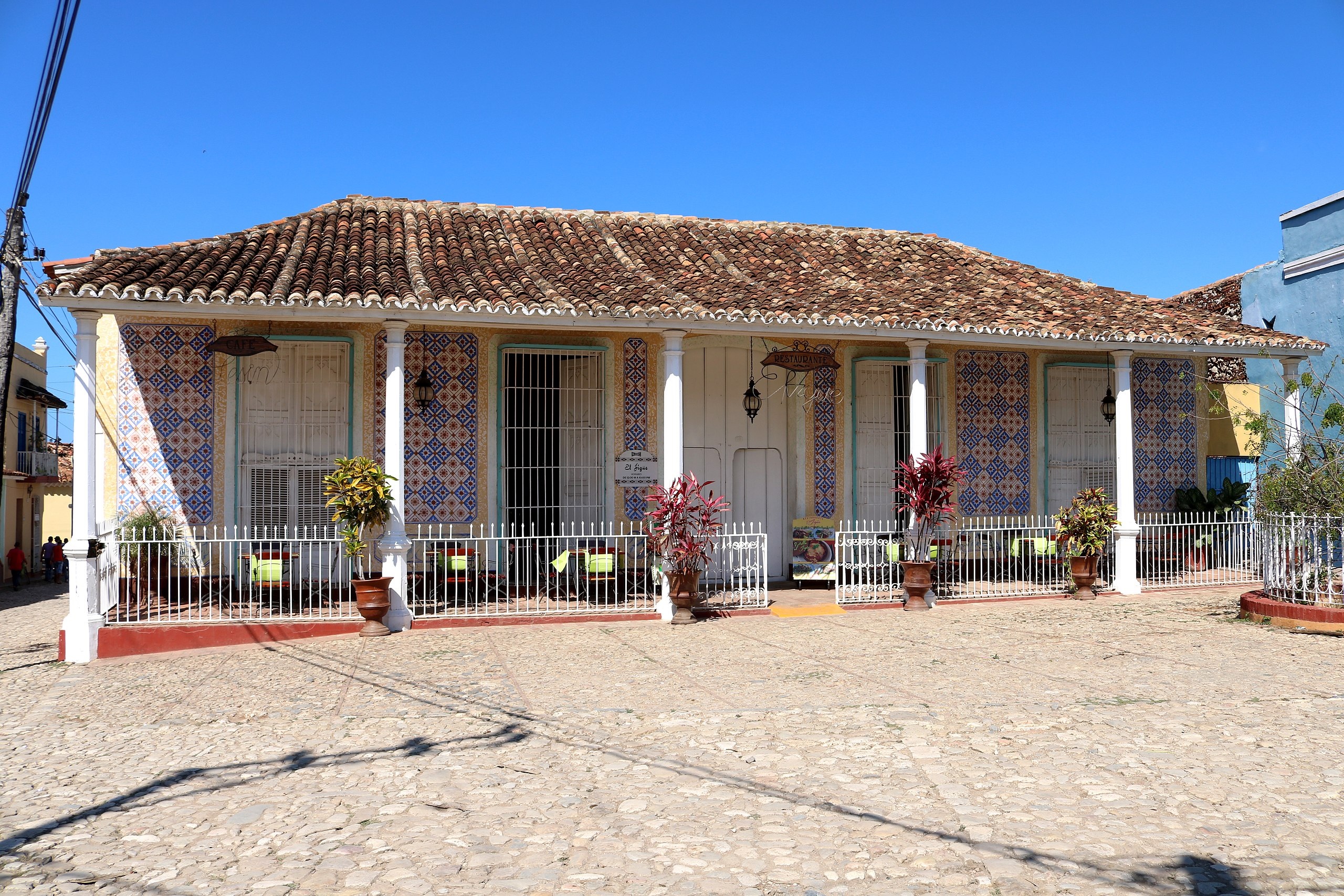 Building and restaurant in Trinidad, Cuba