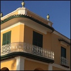 Palacio Brunet in the Plaza Mayor in the center of Trinidad, Cuba